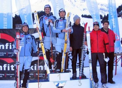 Ganz oben am Stockerl: Martin Hornegger, links daneben Markus Stock. Links außen Thomas Wallner.