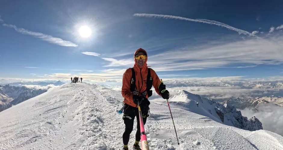 Michael Strasser auf dem Mont Blanc (c) Michael Strasser