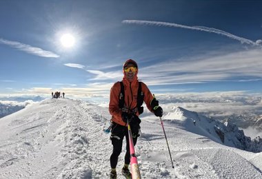Michael Strasser auf dem Mont Blanc (c) Michael Strasser