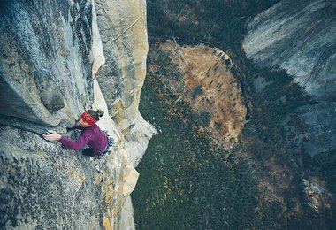 Babsi Zangerl in Freerider (7c+) am El Capitan