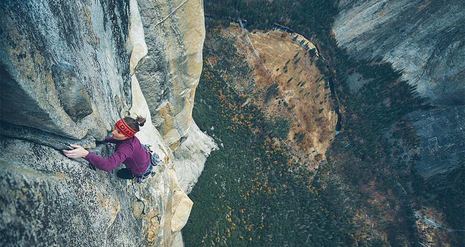 Babsi Zangerl in Freerider (7c+) am El Capitan