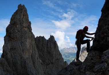 Auf technnisch schwierigen Anstiegen immer richtig gesichert bleiben (c) Andreas Jentzsch