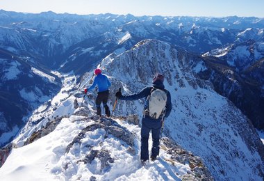 Mit dem Khroma 30 zwischen Skitdepot und Gipfel