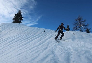 Auch bei schwer zu fahrendem Schnee kommt man mit dem Tecnica Zero G Peak gut zurecht.