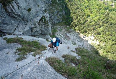 Attersee-Klettersteig auf den Mahdlgupf 