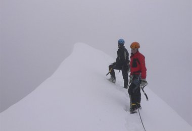 Nebel beim Aufsteig Shimshal Whitehorn 6304 m