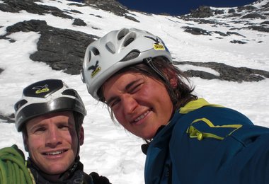 Roger Schäli und Simon Gietl (hier am Eiger im Feb. 2011)