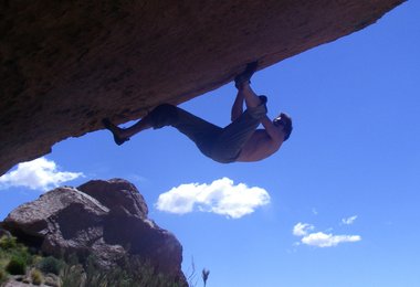 Gerhard in seinem Boulder