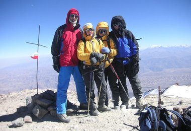Gipfelsieg - auf dem Gipfel des Chachani