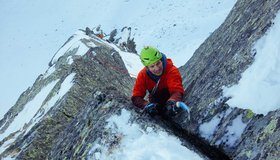 Mixedklettern an der Rauchkofel Nordwand