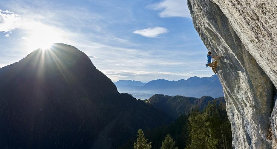 Die Route "Outro" (9a+) in Achleiten (Foto: Michael Meisl)