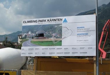 Bauarbeiten Climbing Park Kärnten