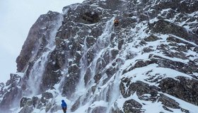 Mixedklettern an der Rauchkofel Nordwand