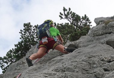 Unterwegs im Karwendel mit dem Storm Kletterhelm.