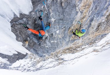 Beim Mixedklettern mit dem K.ice.R; Foto: Peter Manhartsberger