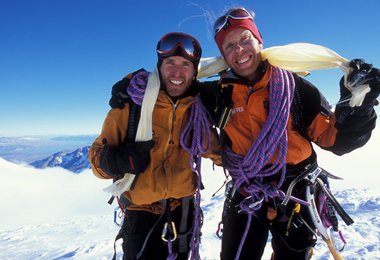 Stefan und Robert auf dem Gipfel (2003) Foto: Klaus Fengler