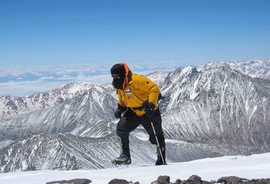 Christian Stang beim Skyrunning in den Anden