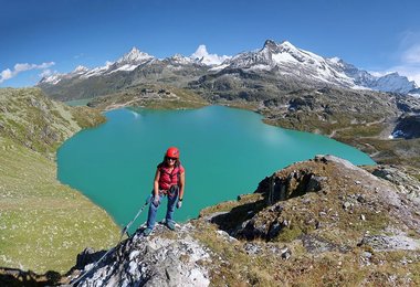 Blick auf den Weißensee und die Rudolfshütte