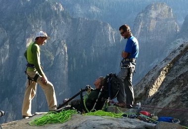 Steve Wampler am Gipfel des El Cap @ Chris McNamara