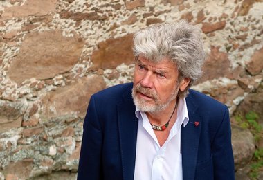 Reinhold Messner im MMM auf Schloss Sigmundskron bei Bozen