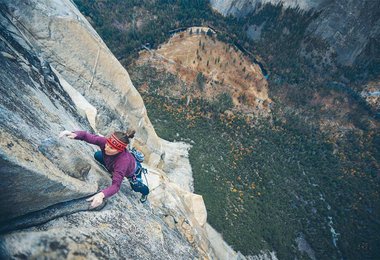 Babsi Zangerl in Freerider (7c+) am El Capitan