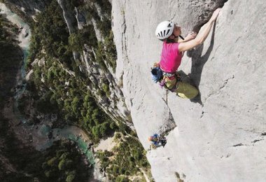 Mehrseillängen-Klettern im Verdon