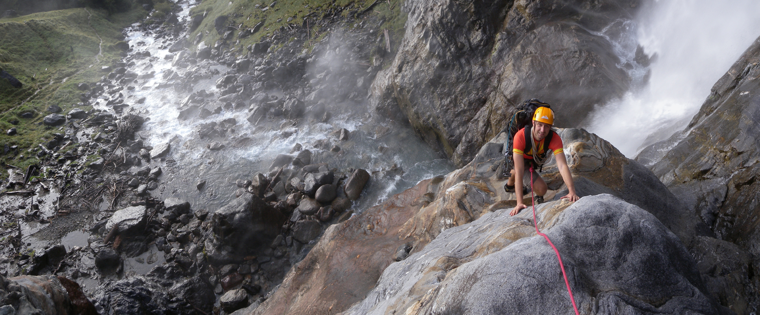 Kletterweg Partschinser Wasserfall | Bergsteigen.com